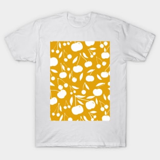 Cherries pattern - yellow ochre T-Shirt